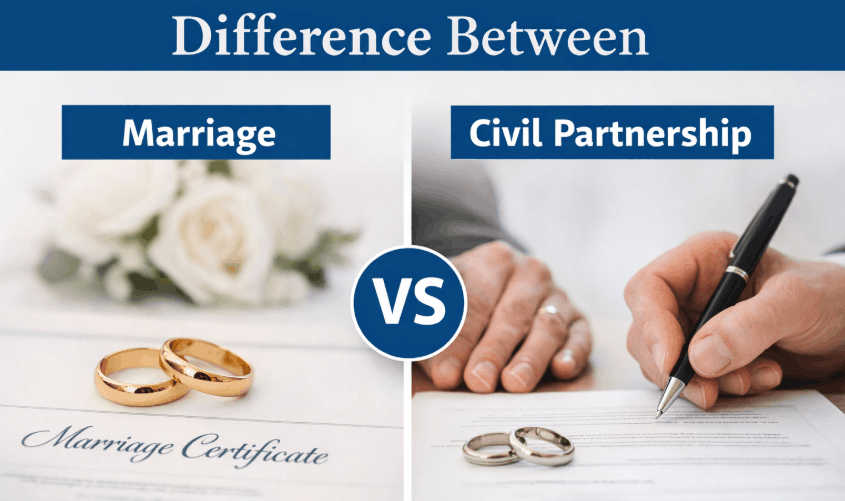 Difference Between Marriage and Civil Partnership: UK Guide