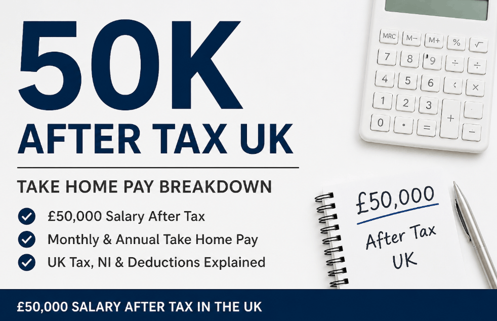 £50k After Tax UK: 2026/27 Take-Home Pay & Tax Guide