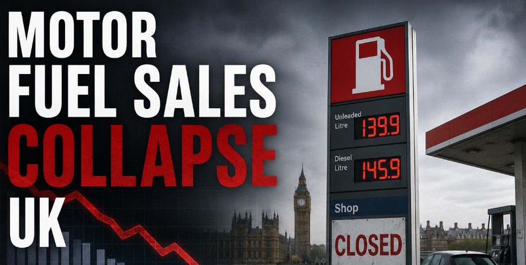 Motor Fuel Sales Collapse UK: ONS Data Analysis (April 2026)