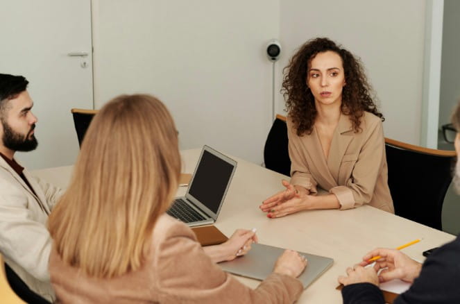 What should one say at a grievance meeting?