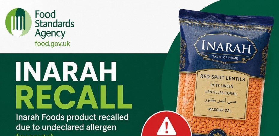 Food Standards Agency Inarah Recall: Affected Brands and Safety Steps