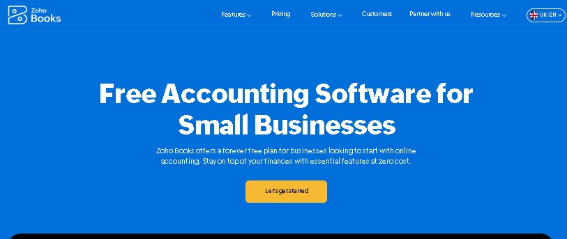 Zoho Free Accounting Software
