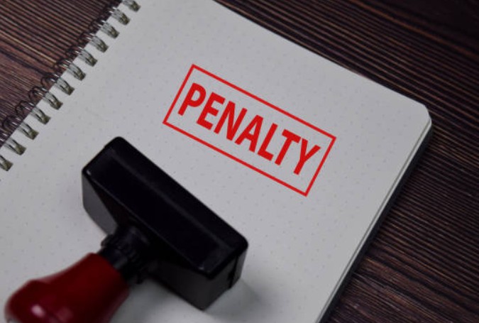 Fine amount for overlooking compliance