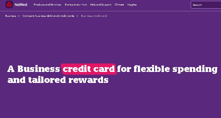 NatWest Business Credit Card