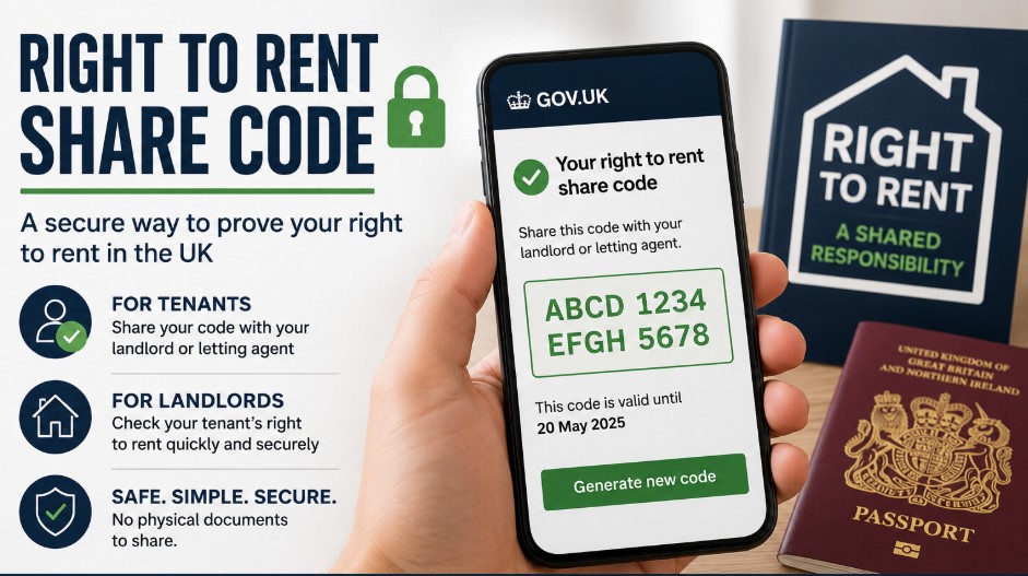 Complete Guide to the Right to Rent Share Code: Generate, Check, and Validate UK Status Online